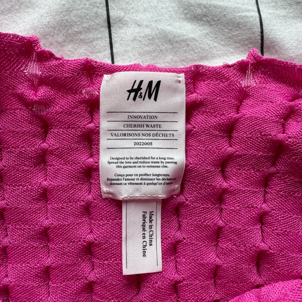 Pink Textured Mini Dress - Picture 4 of 11